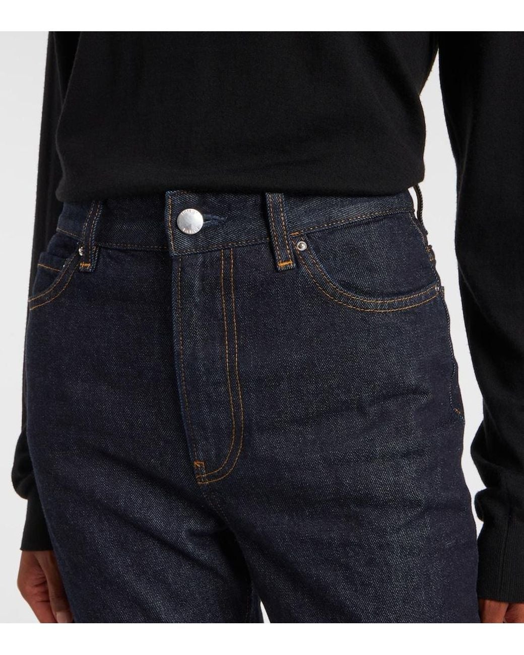 Totême Blue High-Rise Slim Jeans