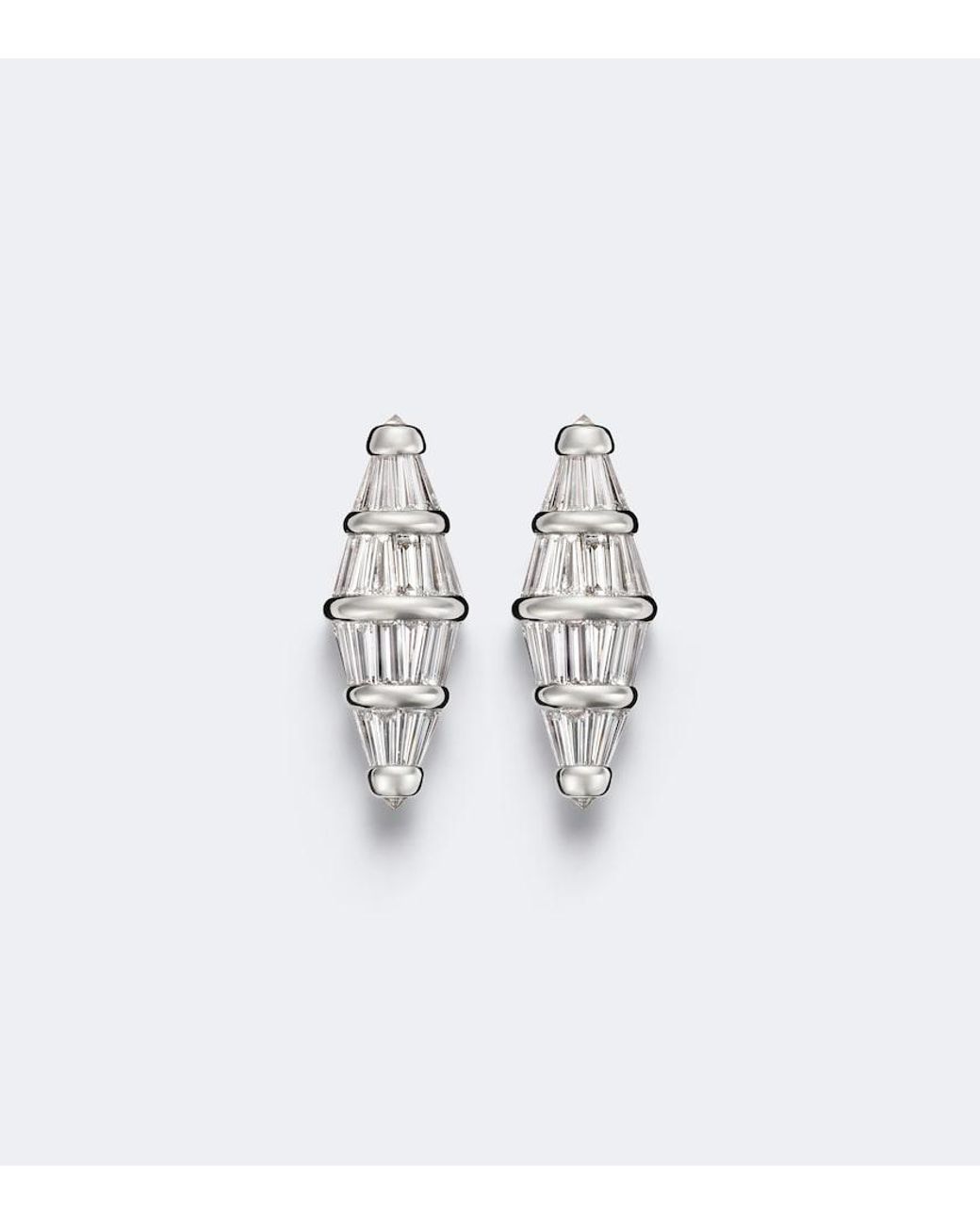 Nikos Koulis White Spectrum Large 18Kt Earrings With Diamonds