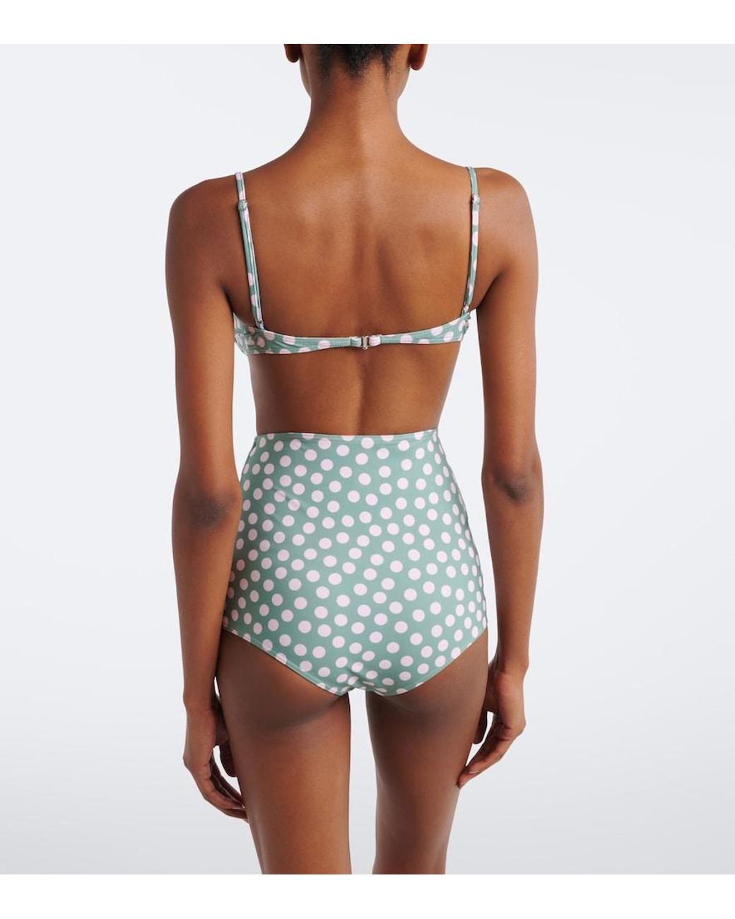 Alaïa Blue Polka-Dot Bikini
