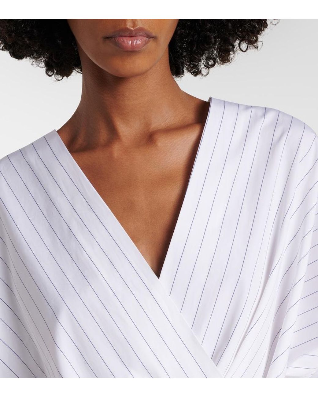 Top De Algodon A Rayas Dries Van Noten de color White