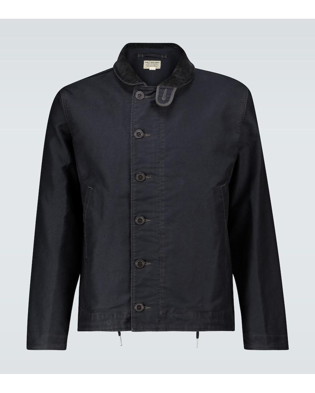 RRL Blue Jungle Cloth Deck Jacket for men