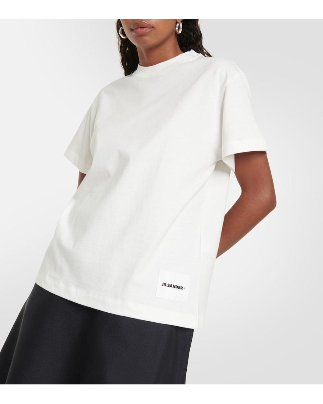 Jil Sander Black Set Of 3 Cotton Jersey T-Shirts