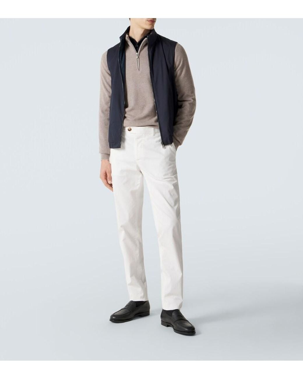 Chaleco Reversible Canali de hombre de color Blue