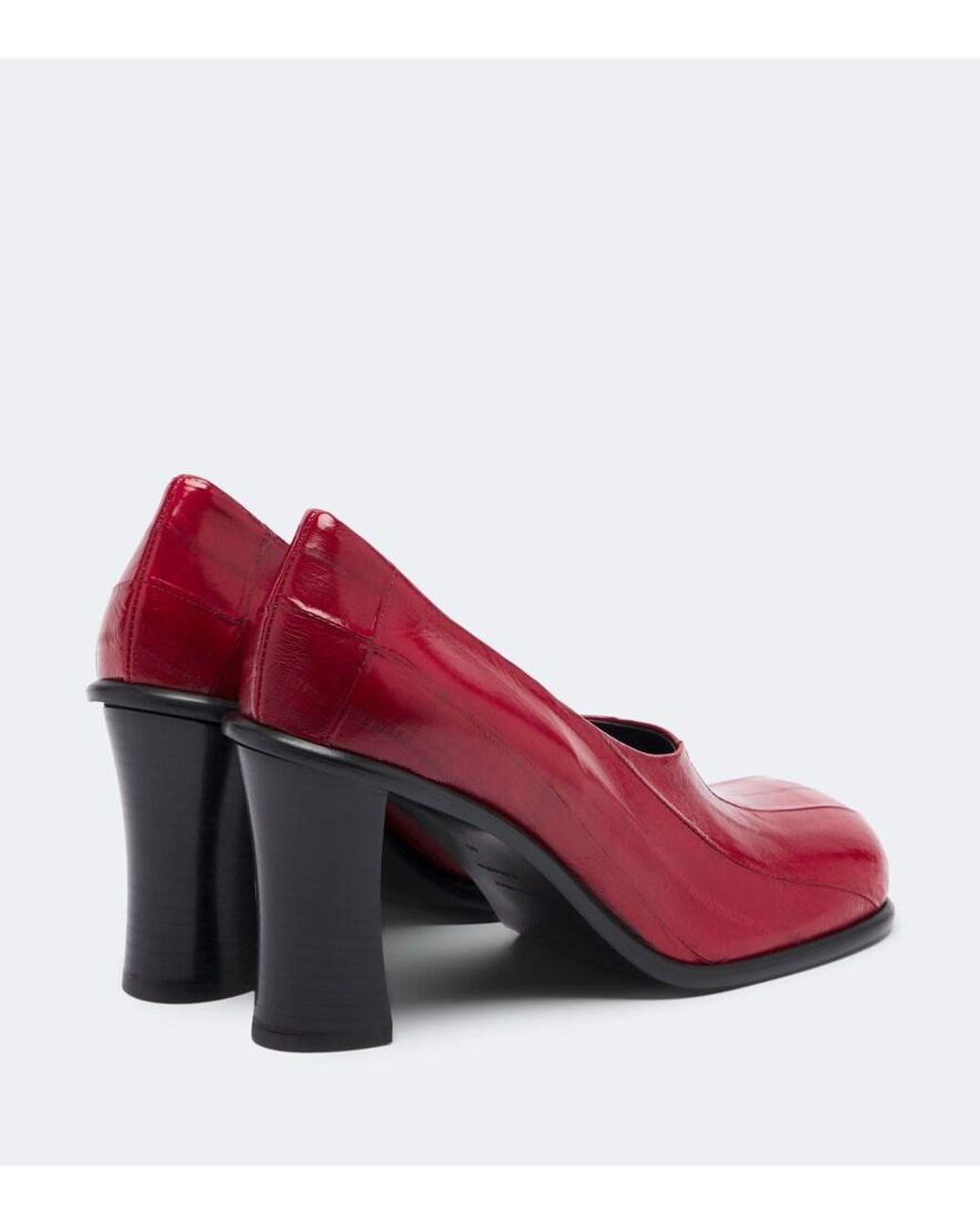 Proenza Schouler Red Esme Eel Leather Pumps