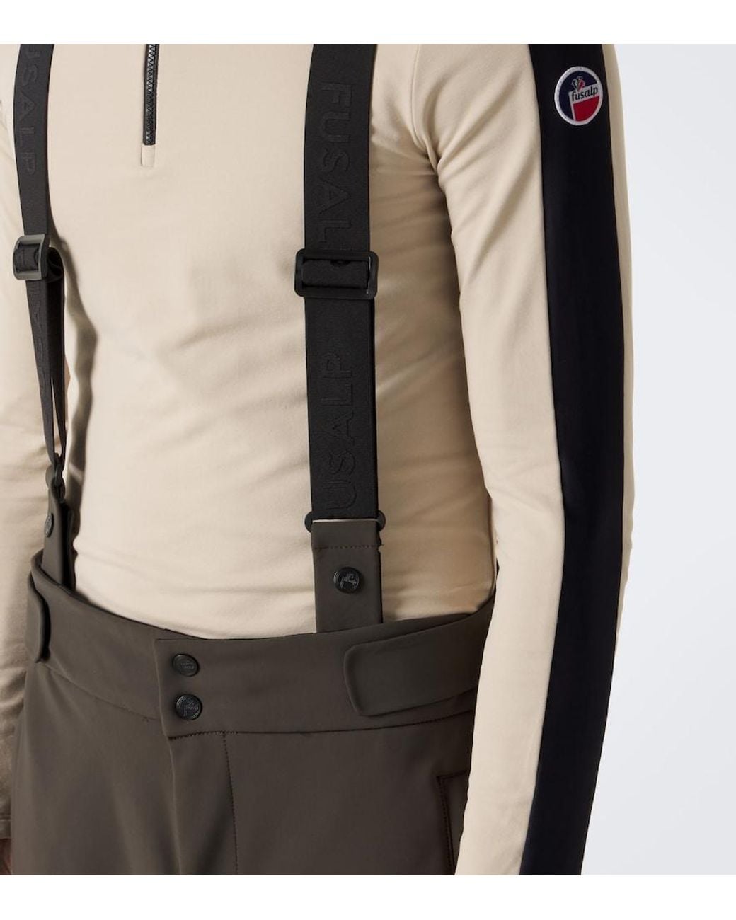 Fusalp Black Franz Ski Salopettes for men