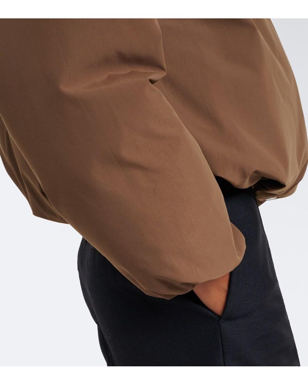 Jil Sander Brown Techincal Down Jacket