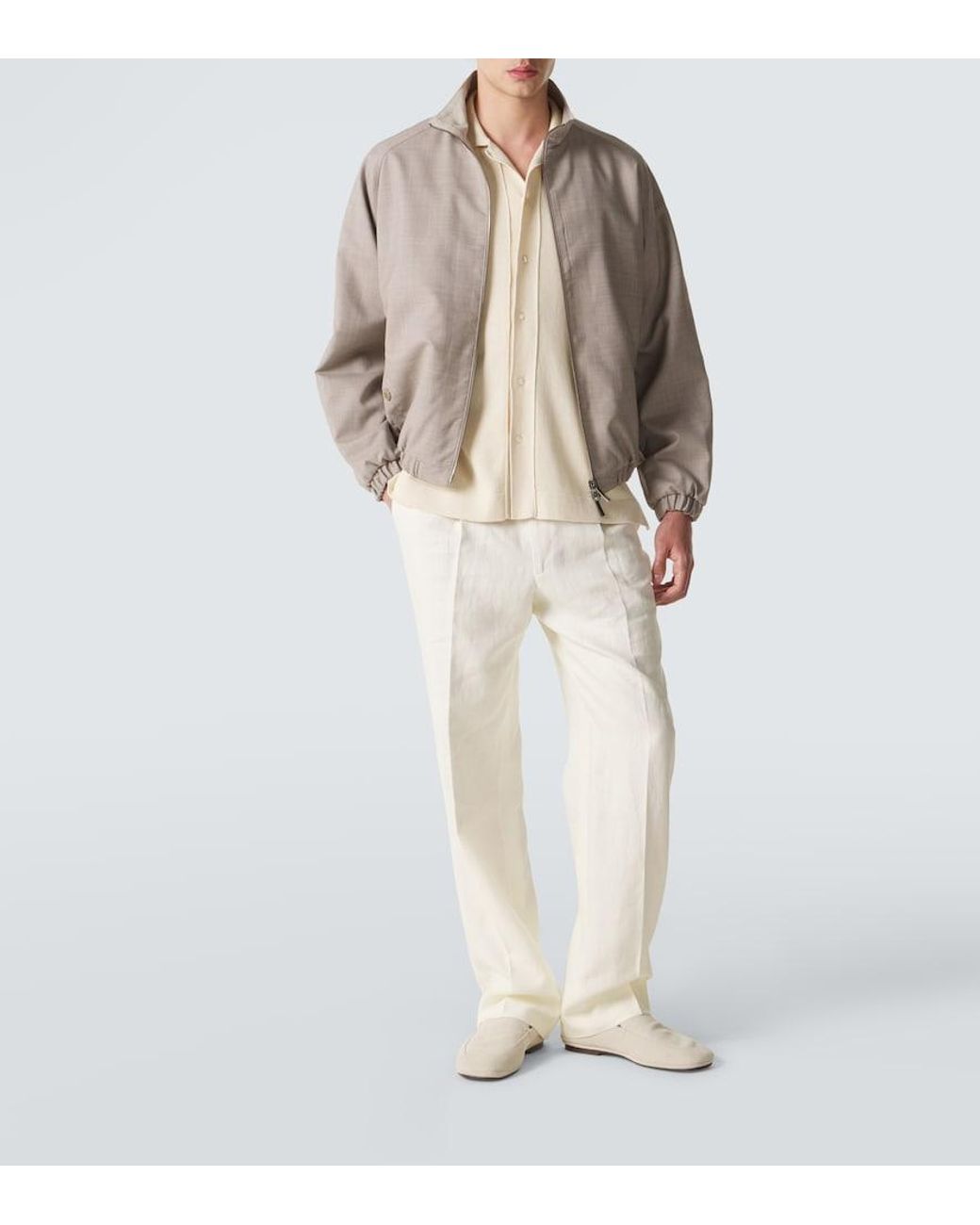 STÒFFA Natural Knitted Cotton Shirt for men