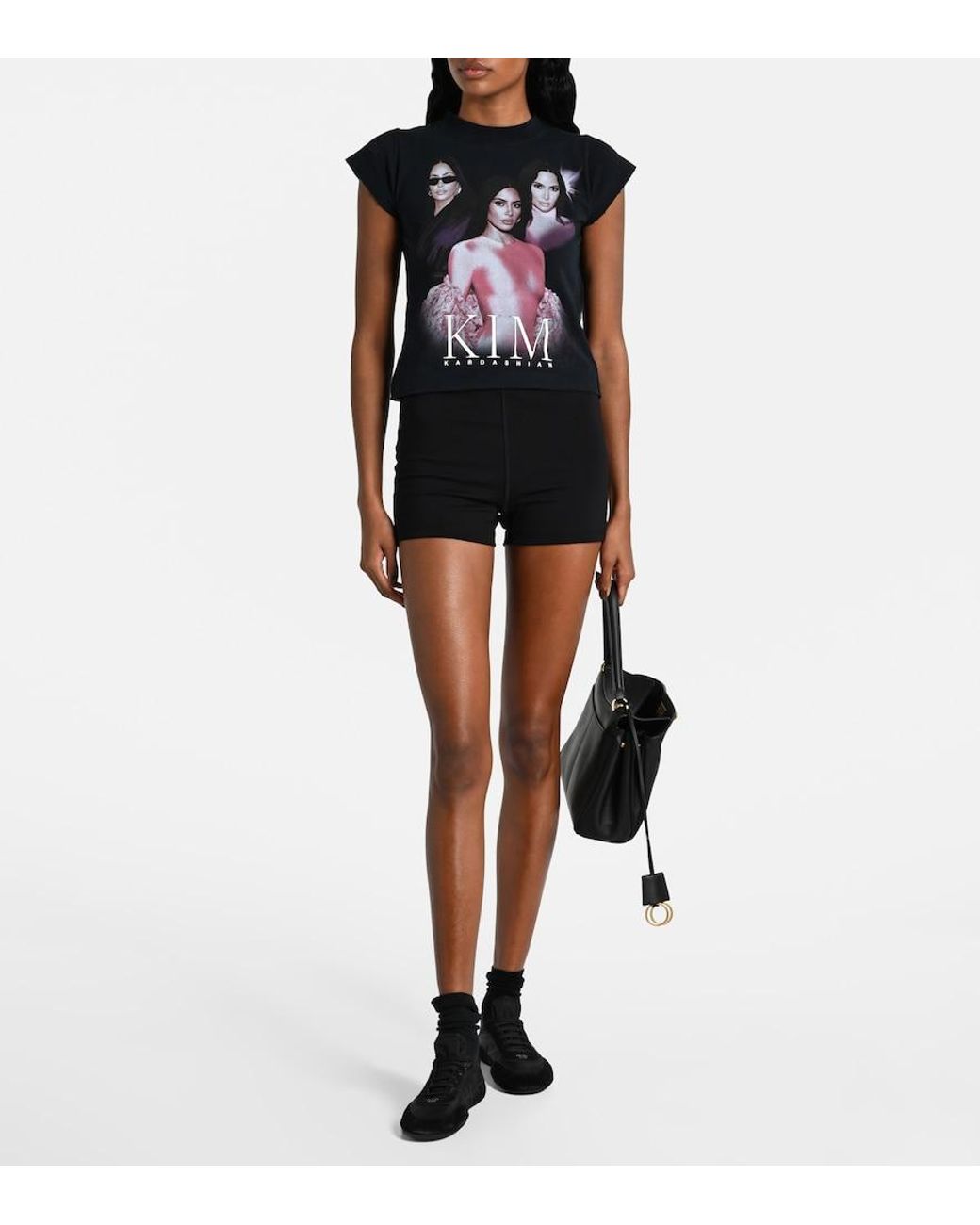 Wardrobe NYC Black High-Rise Jersey Shorts