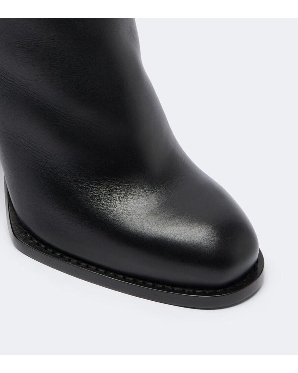 Burberry Black Ekd Leather Knee-High Boots