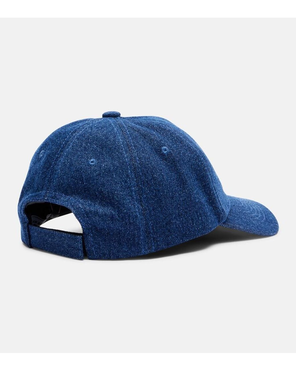 Ruslan Baginskiy Blue Rb Embellished Denim Baseball Cap