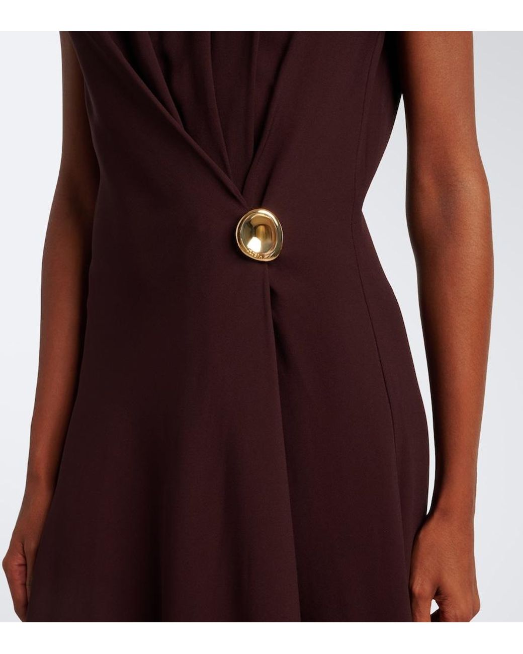 Joseph Purple Taipan Crepe Midi Dress