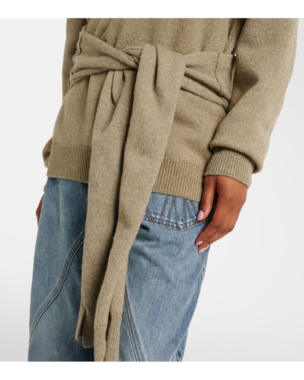 J.W. Anderson Green Wool And Cotton Sweater