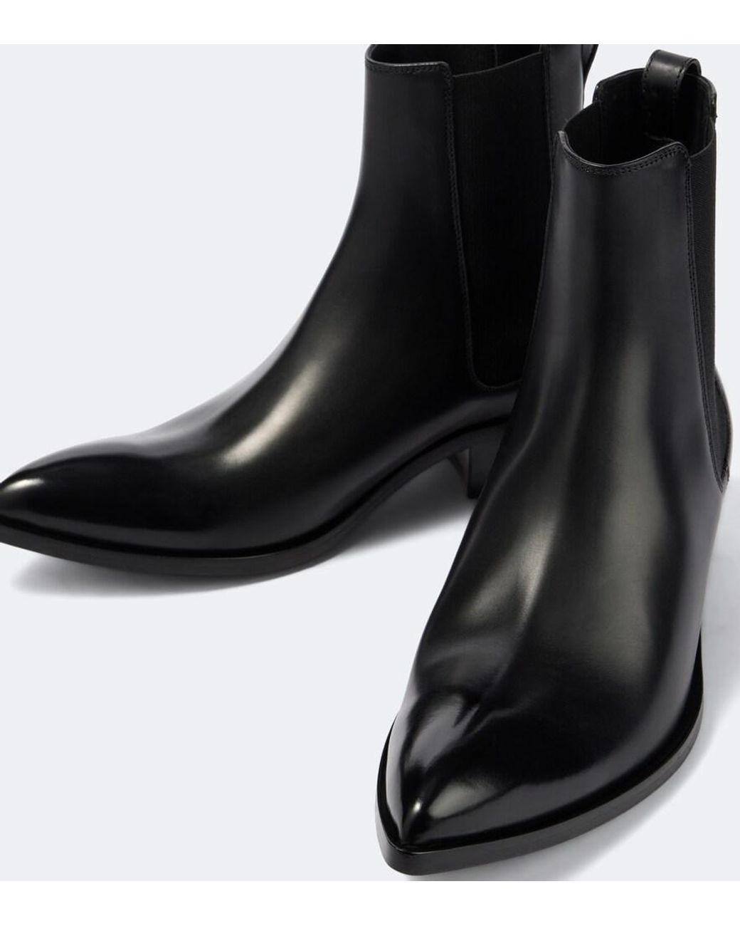 Tom Ford Black Leather Boots for men