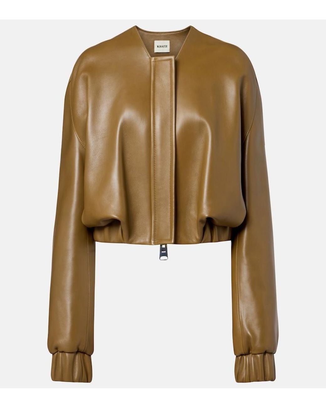 Khaite Natural Cordan Leather Jacket