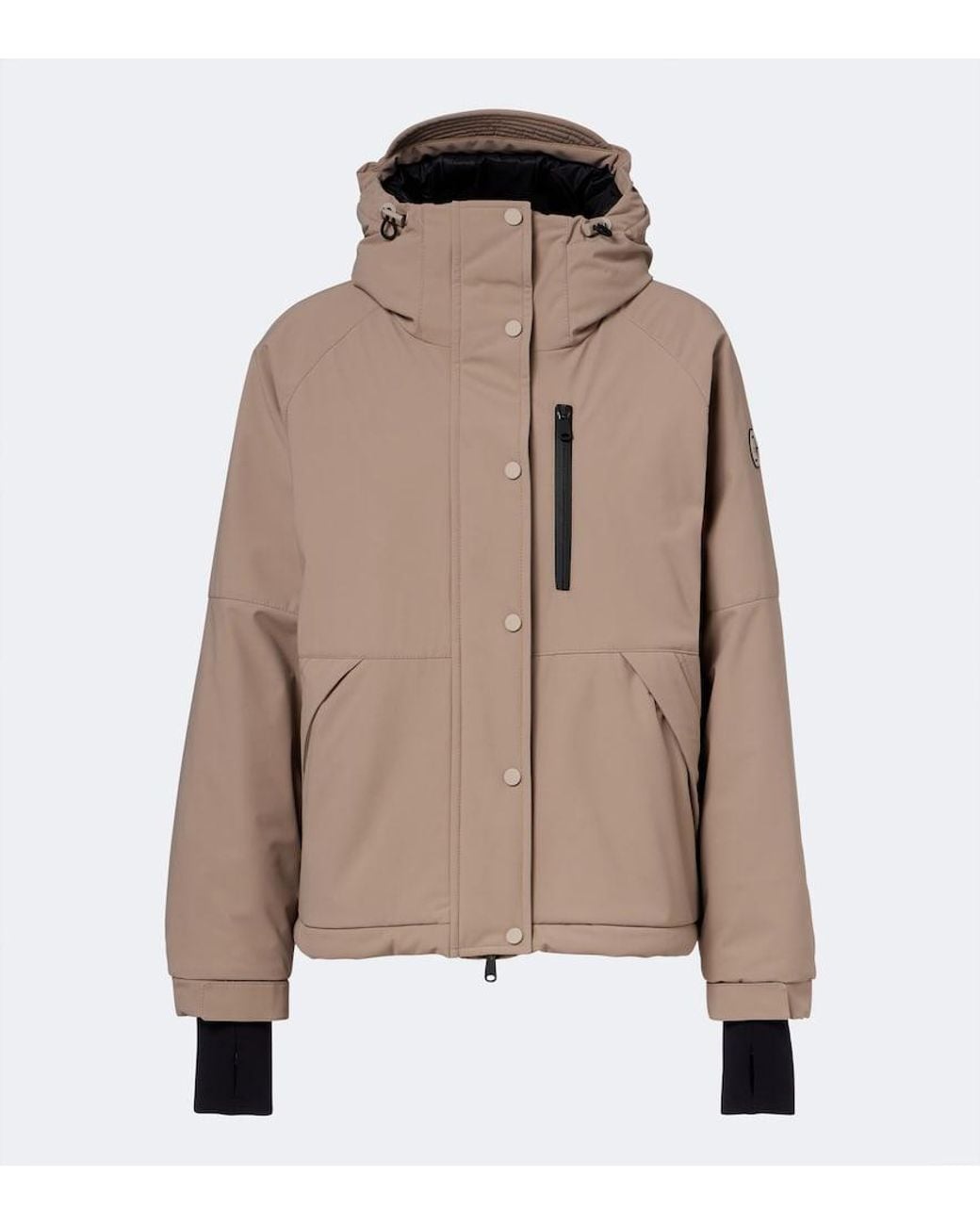 Brunello Cucinelli Brown Hooded Padded Ski Jacket