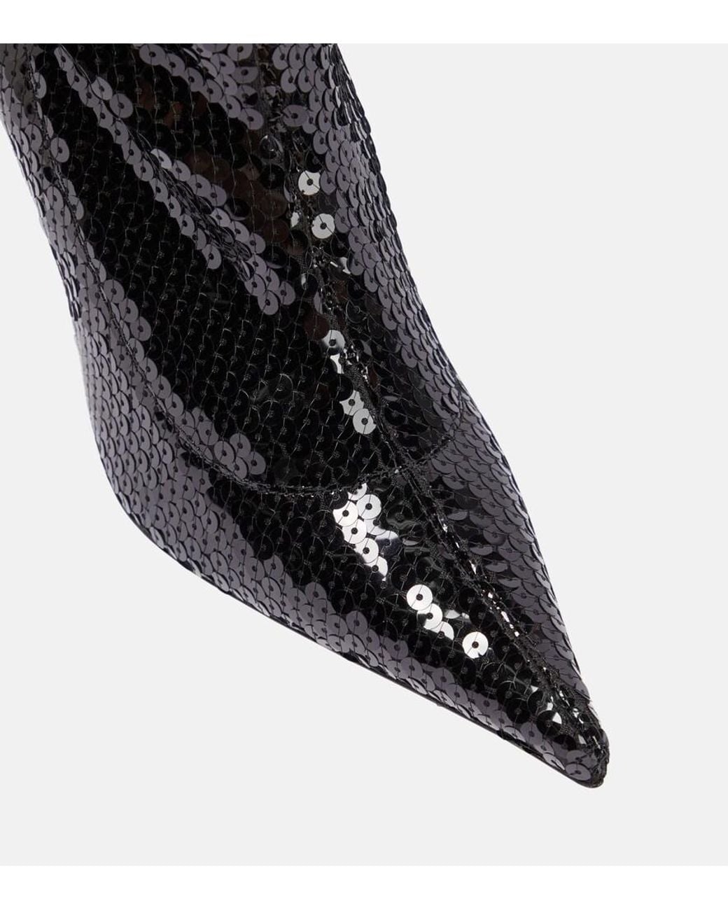 Alexandre Vauthier Black Elixir Sequined Over-The-Knee Boots