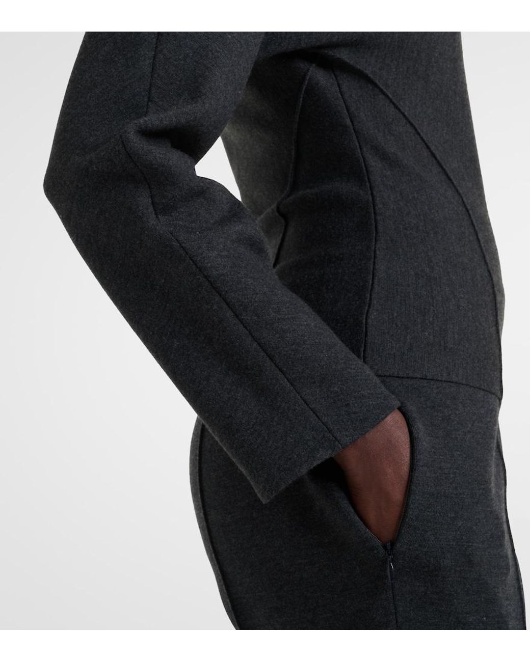 Alaïa Black Wool-Blend Turtleneck Sweater