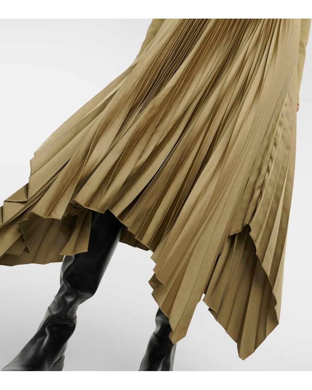 Joseph Green Dubois Plisse Midi Dress