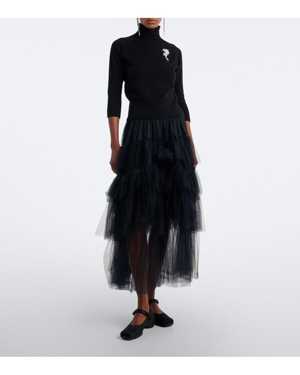 Pull En Cachemire A Ornements Simone Rocha en coloris Blue