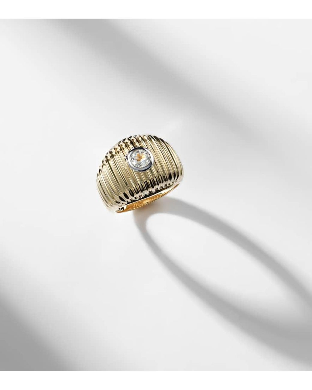 Yvonne Léon White Ring Berlingot Maxi Aus 9Kt Gelbgold (375/1000) Mit Topas