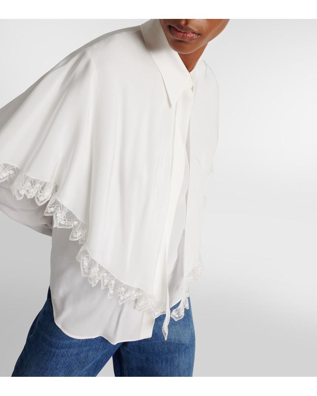 Chloé White Silk Shirt