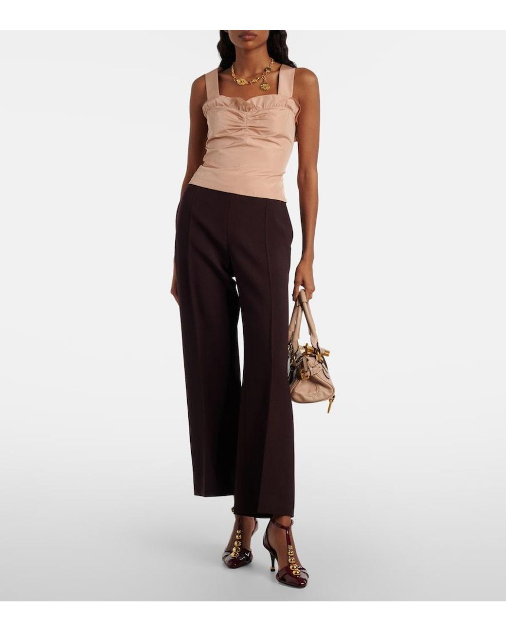 Chloé Natural Paddington Small Leather Shoulder Bag