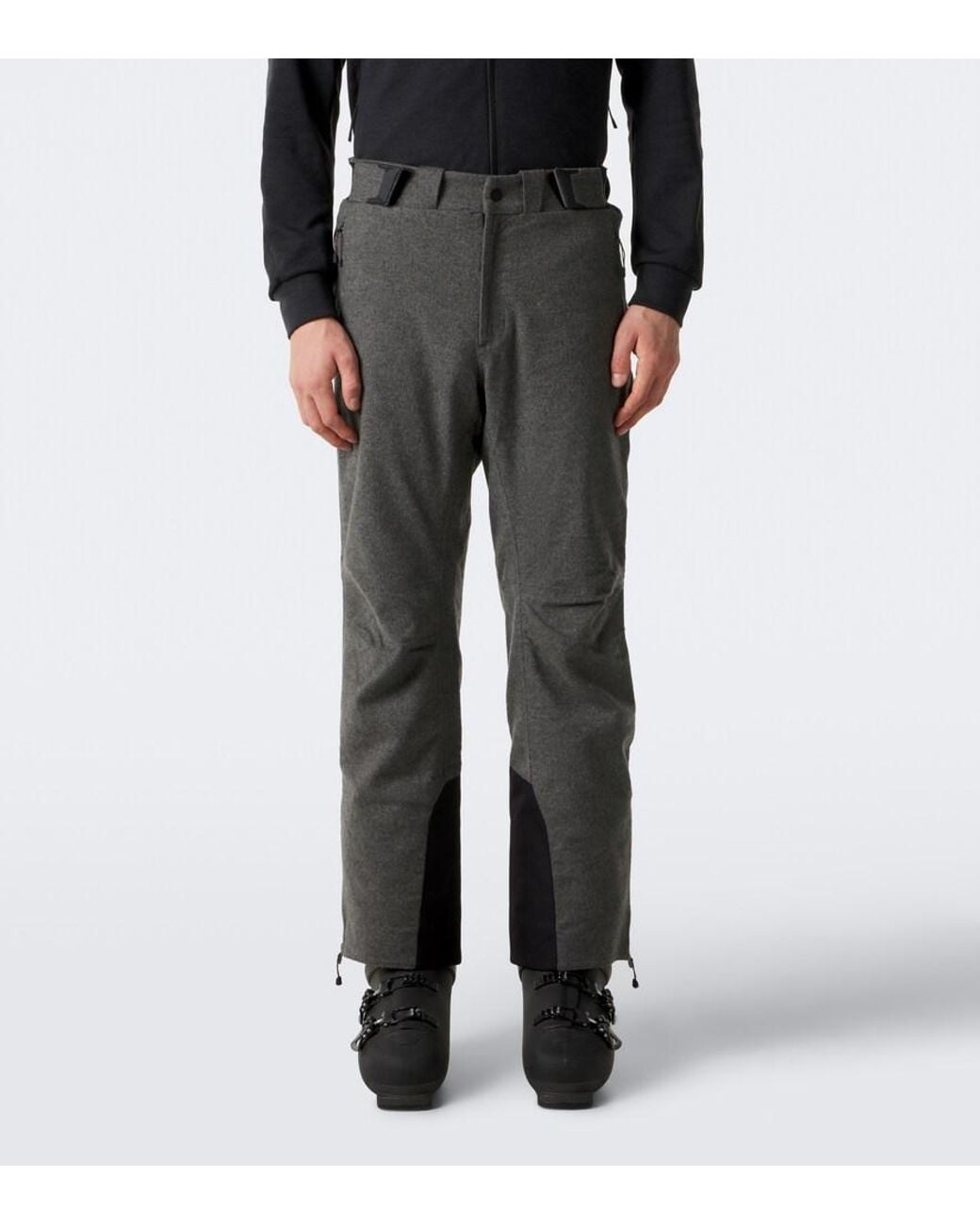 Sease Gray Indren Cashmere Straight Ski Pants for men