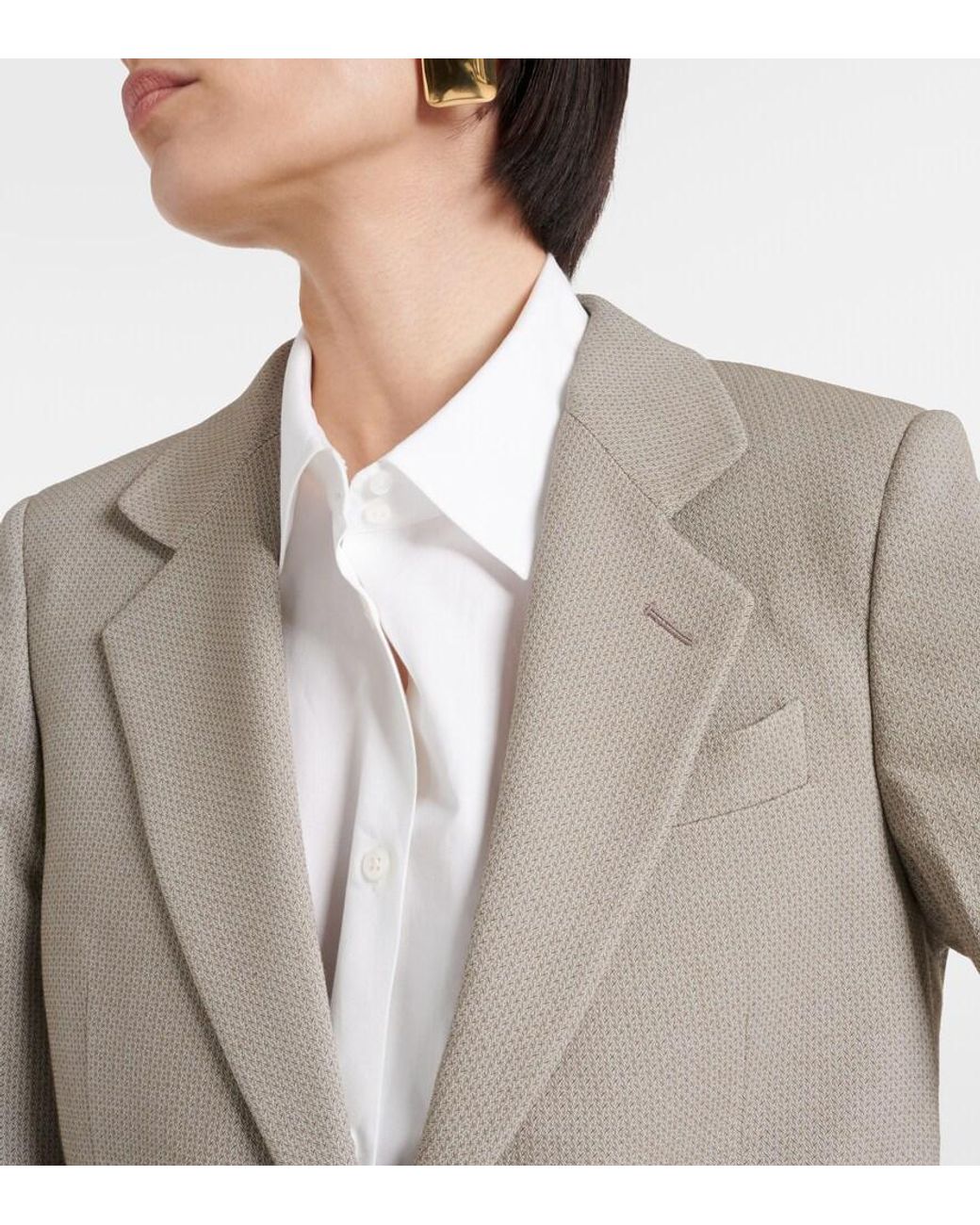 Tod's Gray Single-Breasted Blazer