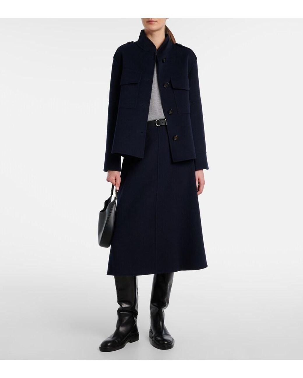 Max Mara Blue Free Virgin Wool Jacket