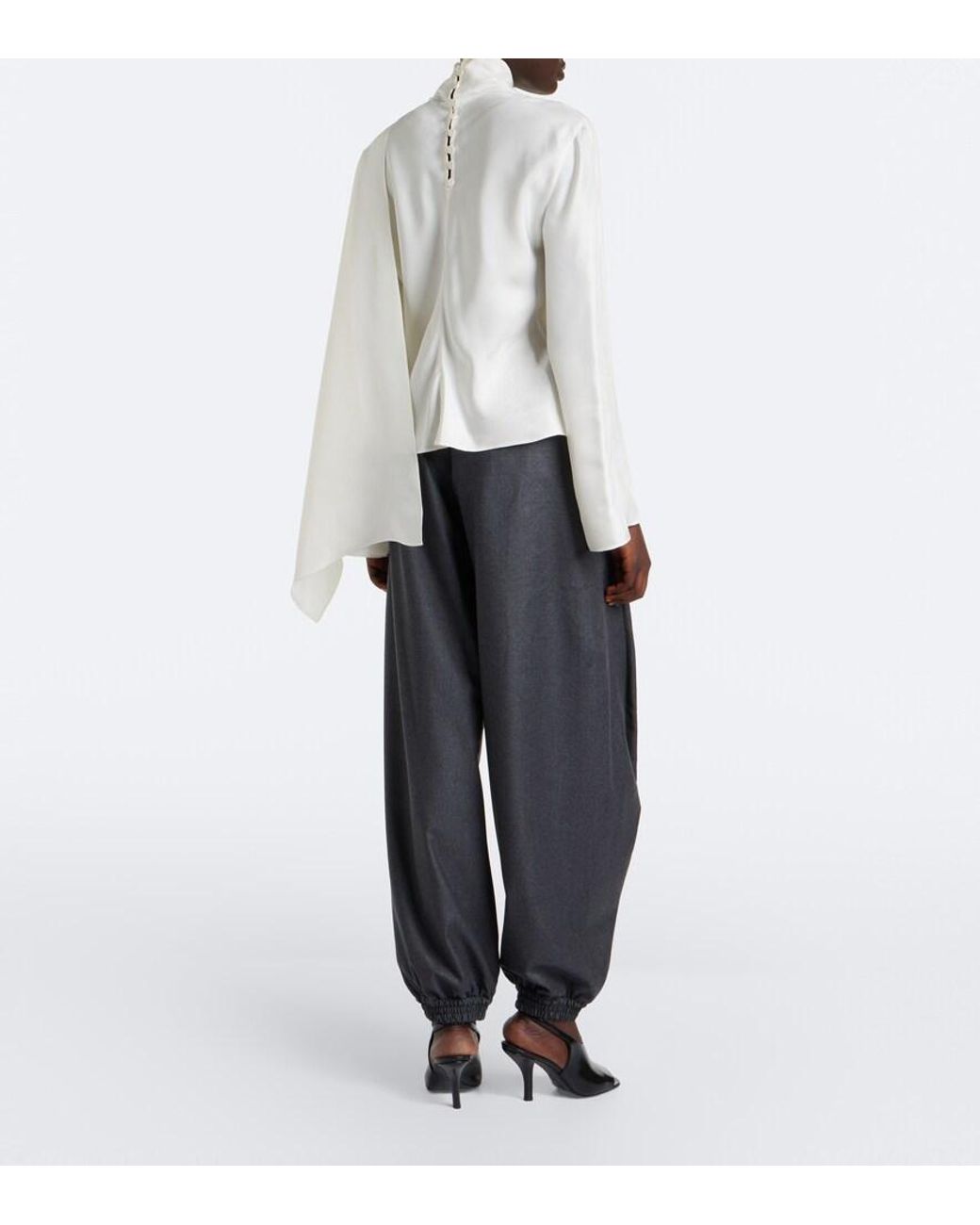 Rohe Black Virgin Wool Balloon Pants