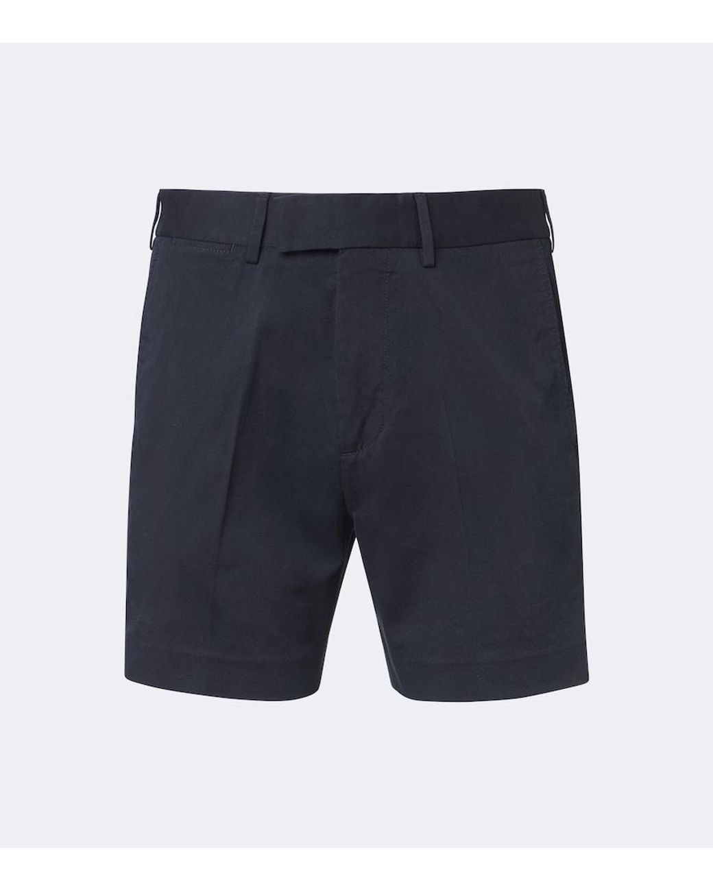Tom Ford Blue Cotton Twill Shorts for men