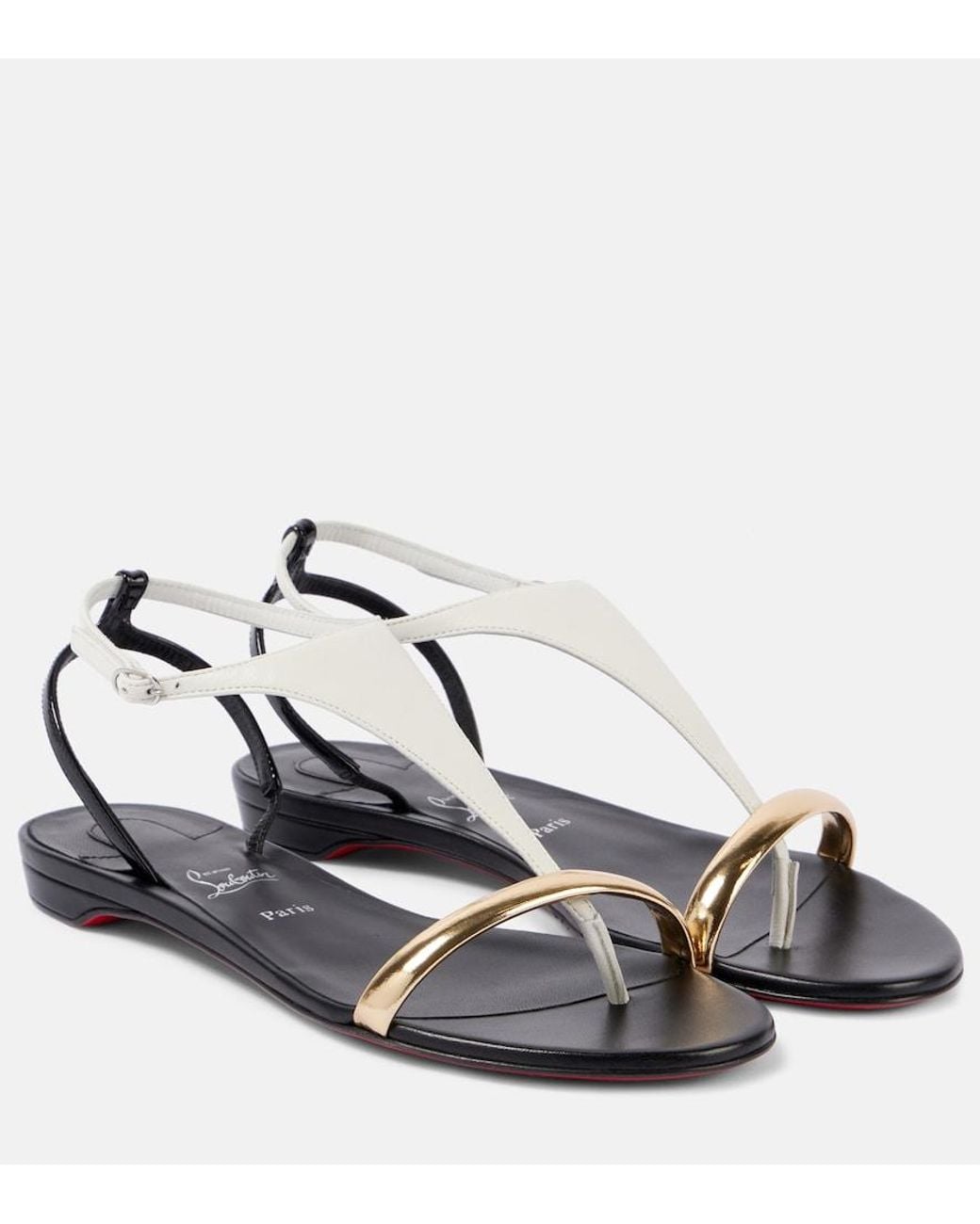 Christian Louboutin Black Athinita Leather Sandal