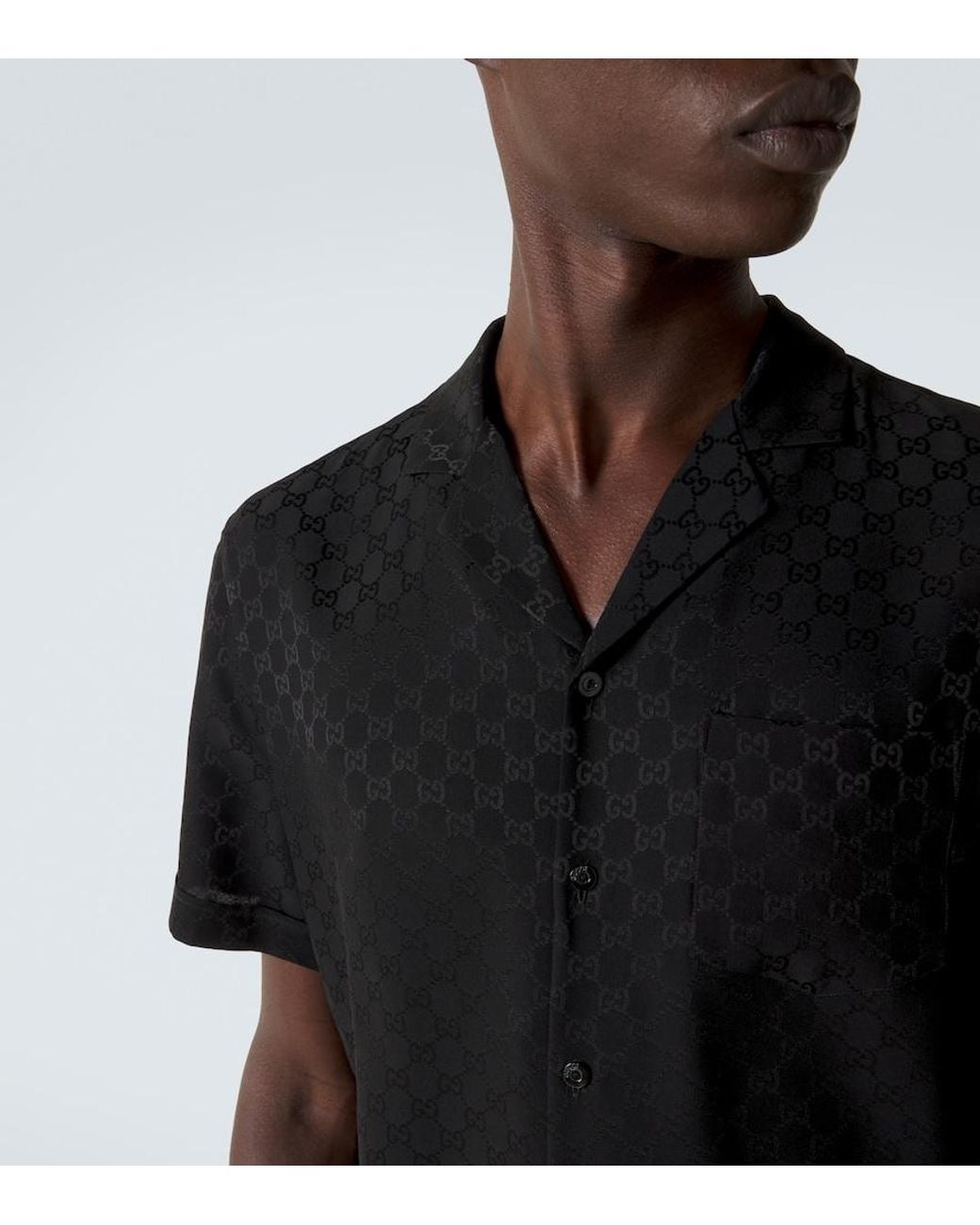 Camicia Bowling di Gucci in Black da Uomo