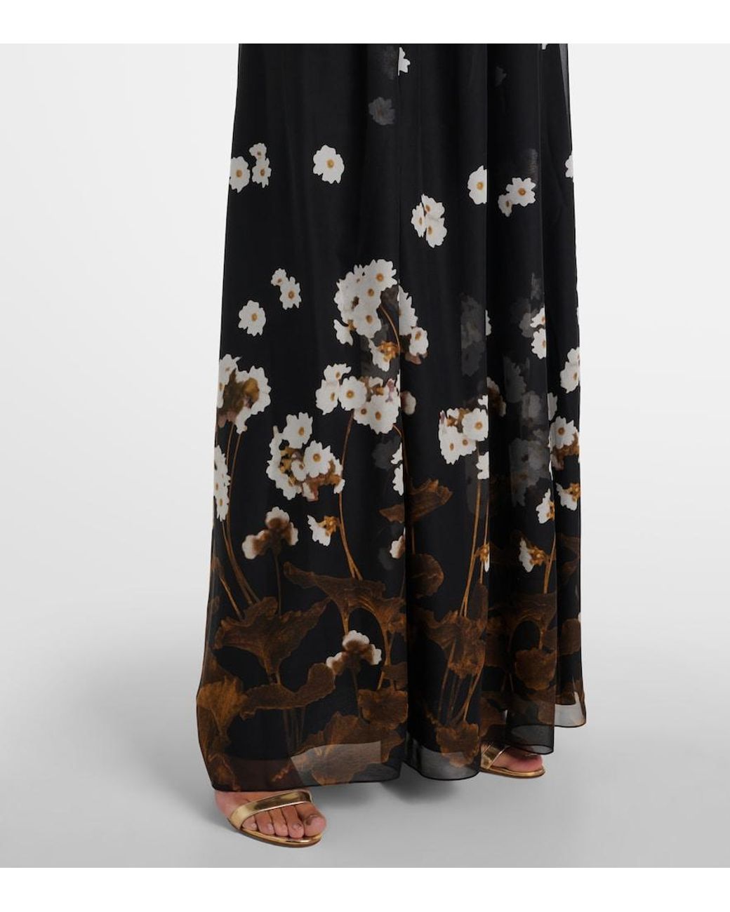 Erdem Black Silk Gown