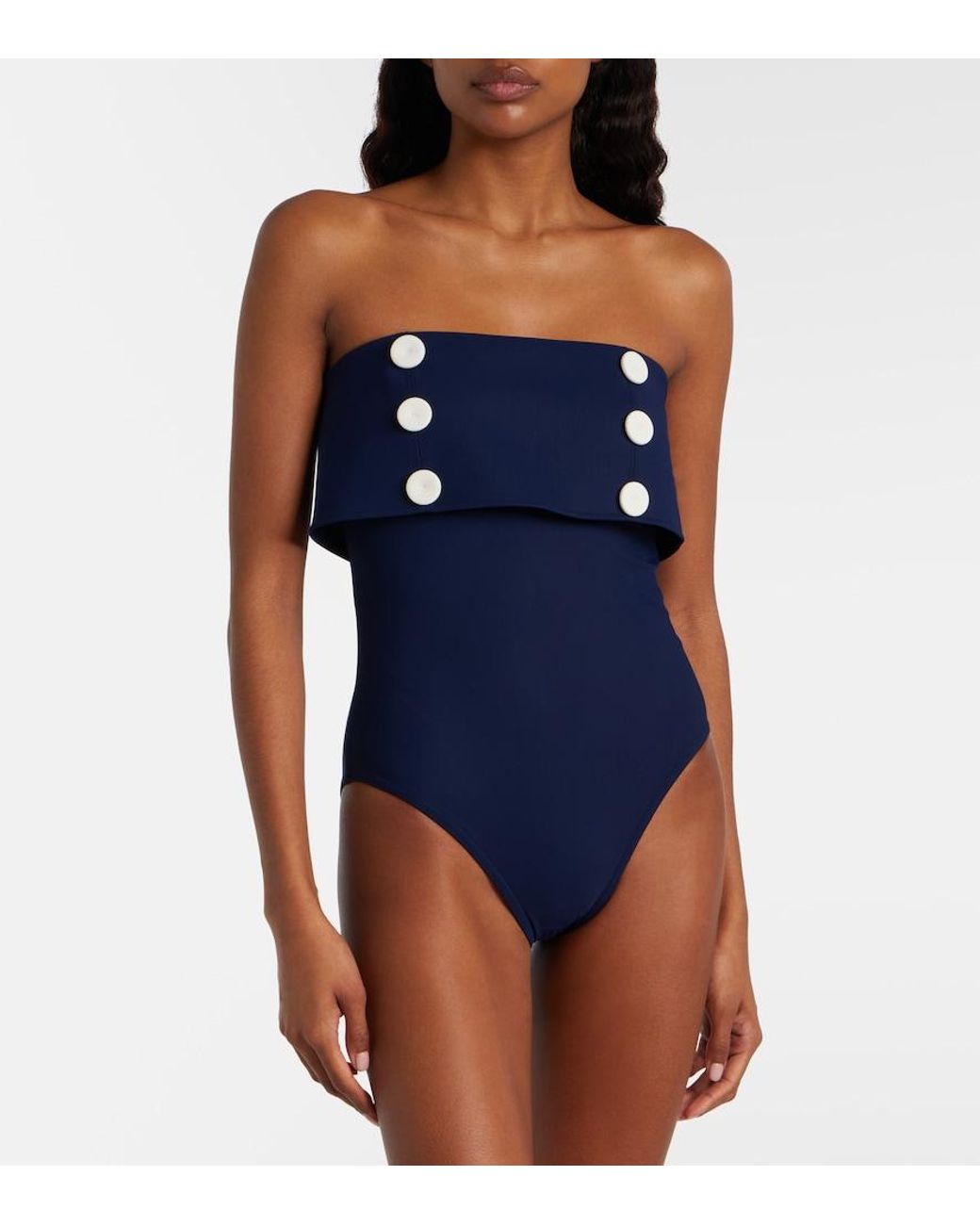 Karla Colletto Blue Billie Swimsuit