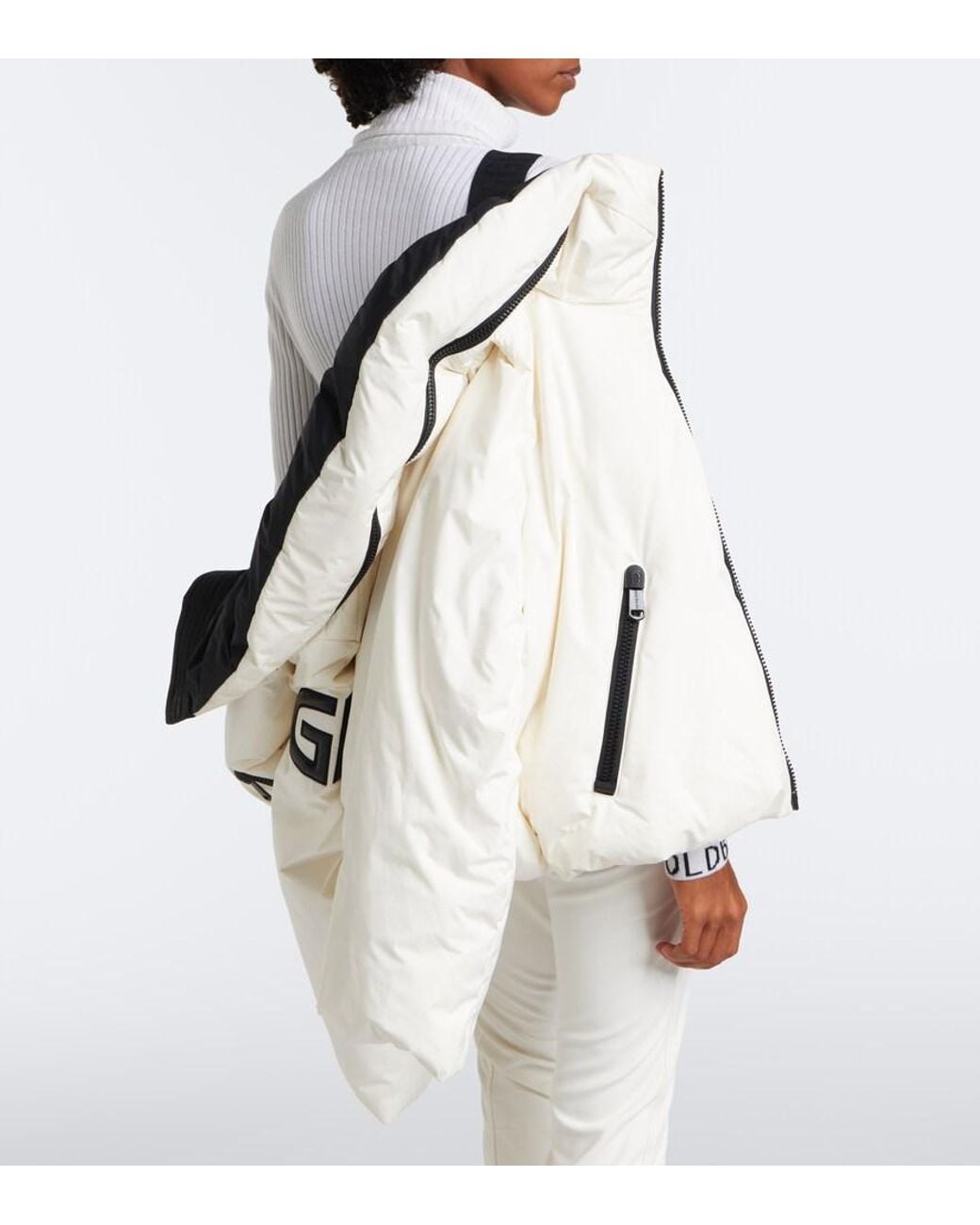 Goldbergh White Porter Hooded Ski Jacket