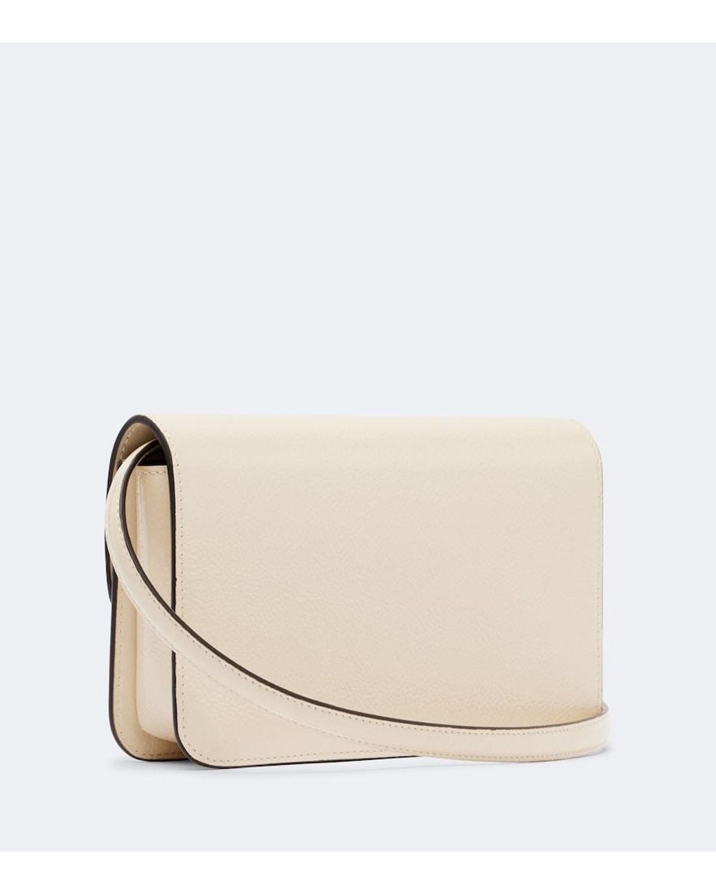 Totême  Natural T-Lock Patent Leather Crossbody Bag