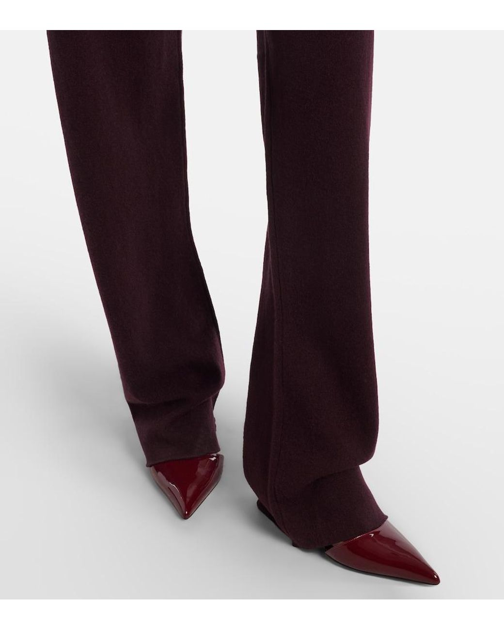 Extreme Cashmere Purple Rush Cashmere-Blend Straight Pants