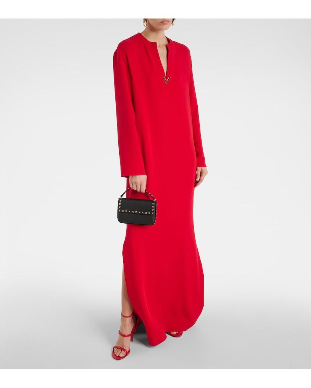 Valentino Red Silk Gown