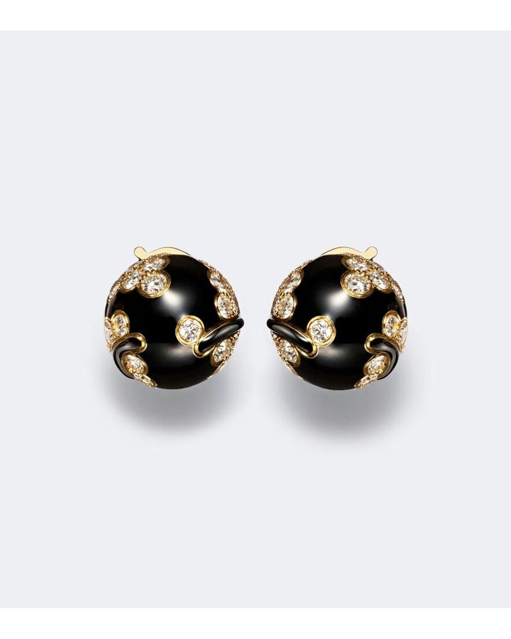 Marina B Black Ecume 18Kt Earrings With Diamonds