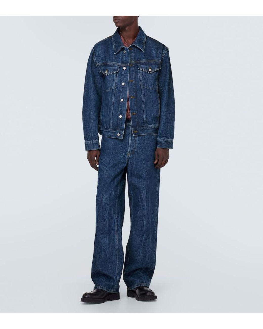 Dries Van Noten Blue Denim Jacket for men