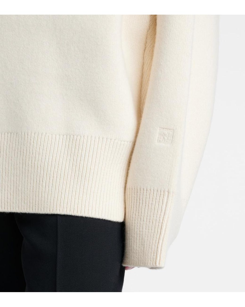 Totême Natural Wool And Cashmere-Blend Turtleneck Sweater