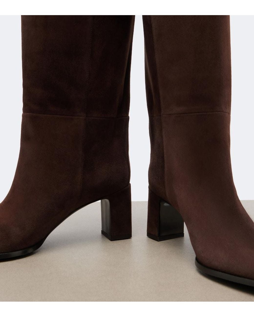Jimmy Choo Brown Caly Suede Knee-High Boots
