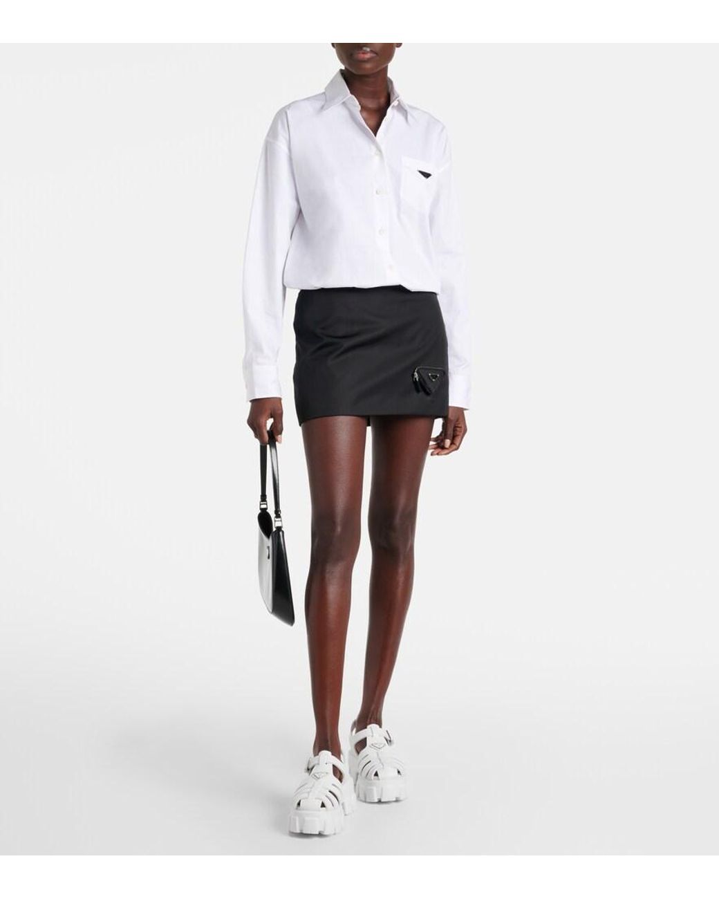Prada White Rubber Platform Sandals 55