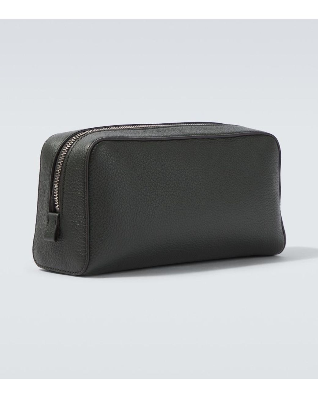 Tom Ford Black Leather Toiletry Bag for men