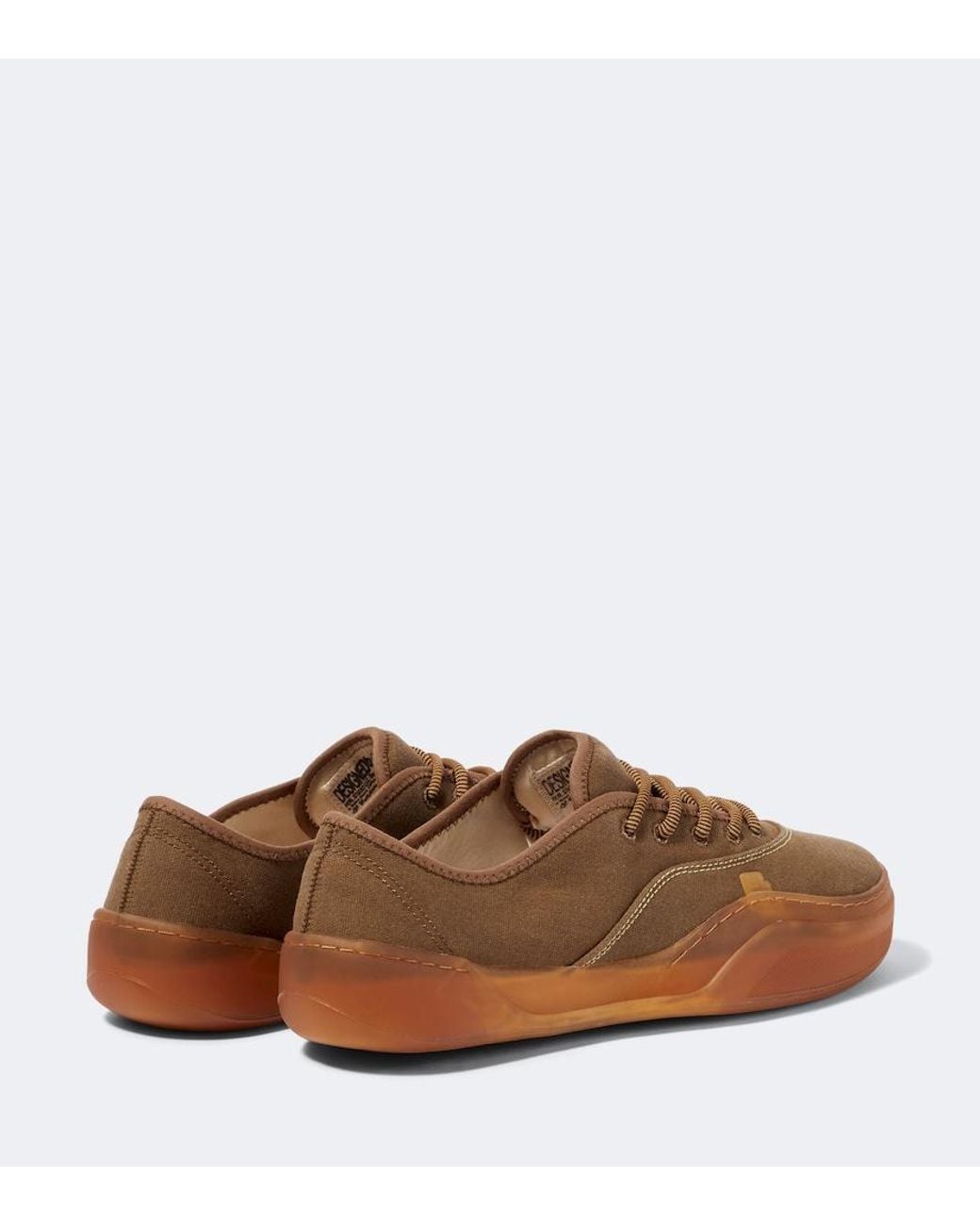 ERL Brown Canvas Low-Top Sneakers for men