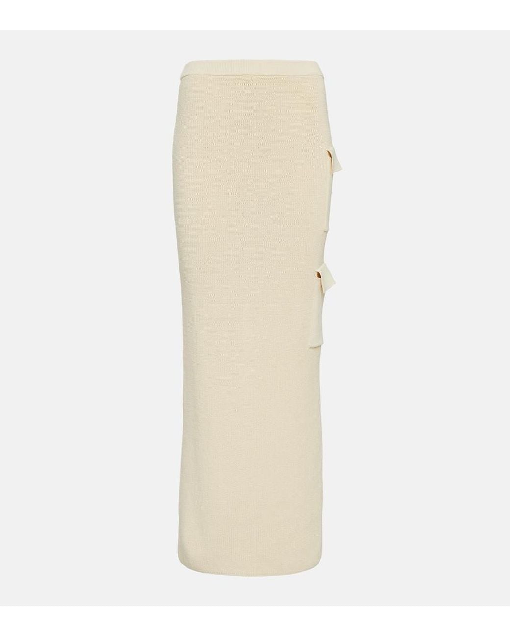 AYA MUSE Natural Zerene Belted Maxi Skirt