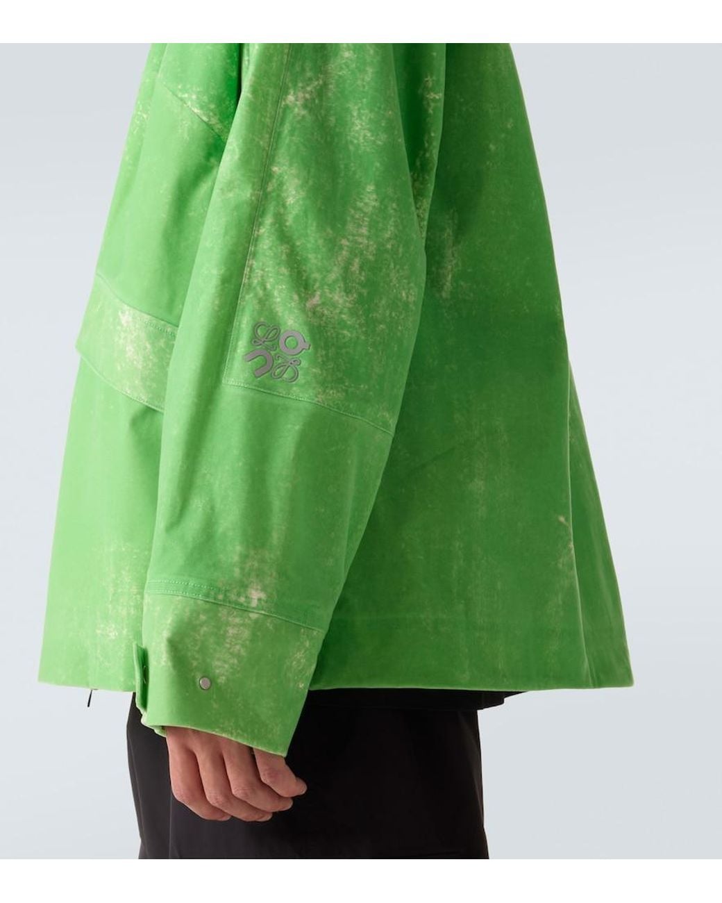 Loewe Green X On Flocked Woven Jacket for men