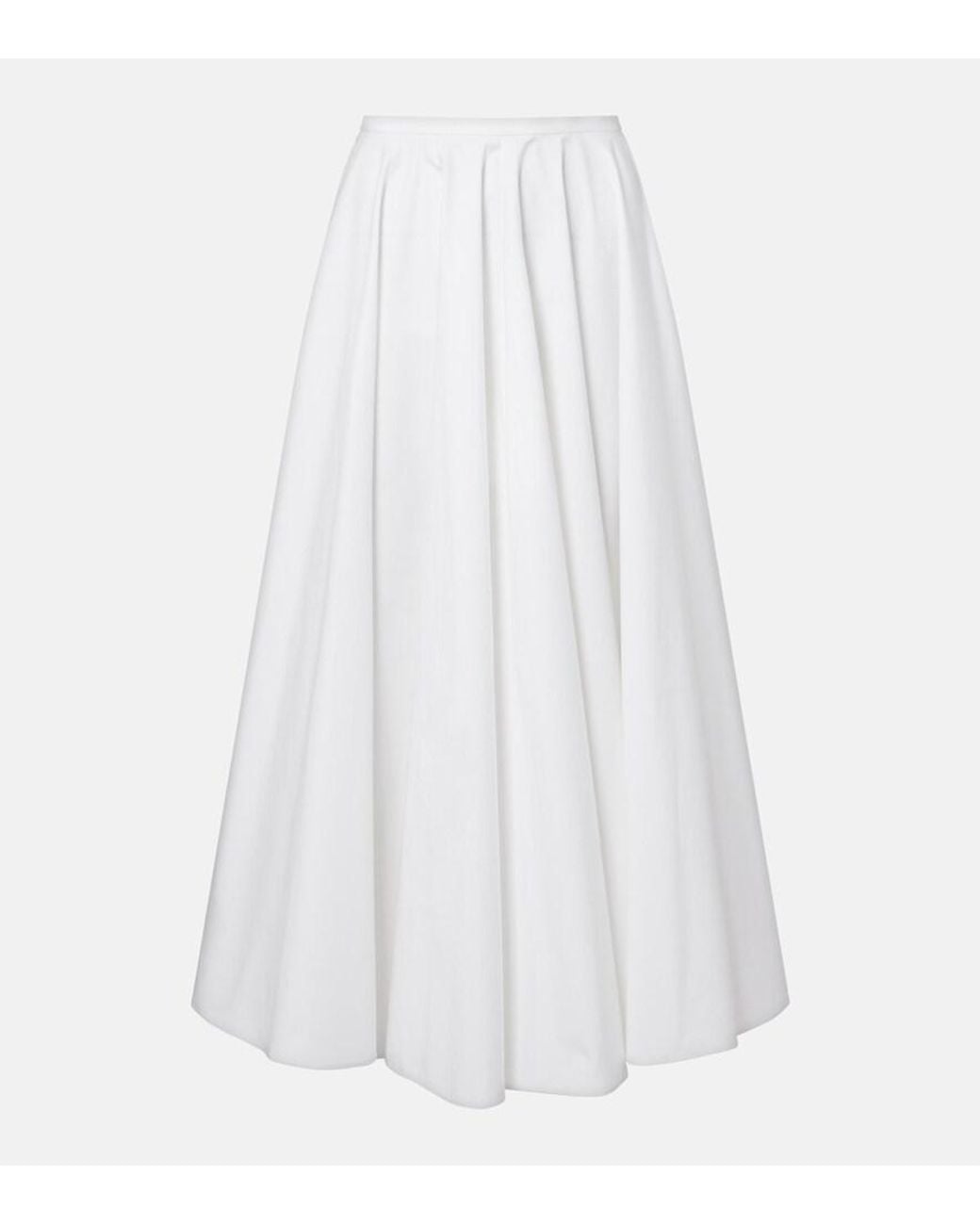 Givenchy White Cotton Midi Skirt