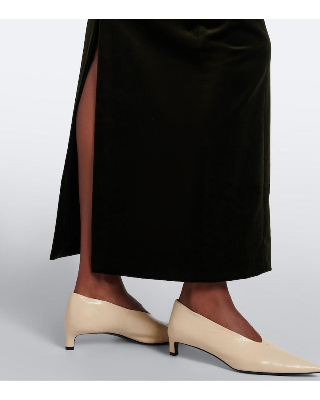 Gonna Lunga di Jil Sander in Black